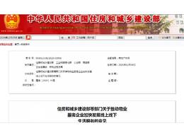 住房和城鄉建設部等部門關于推動物業服務企業加快發展線上線下生活服務的意見